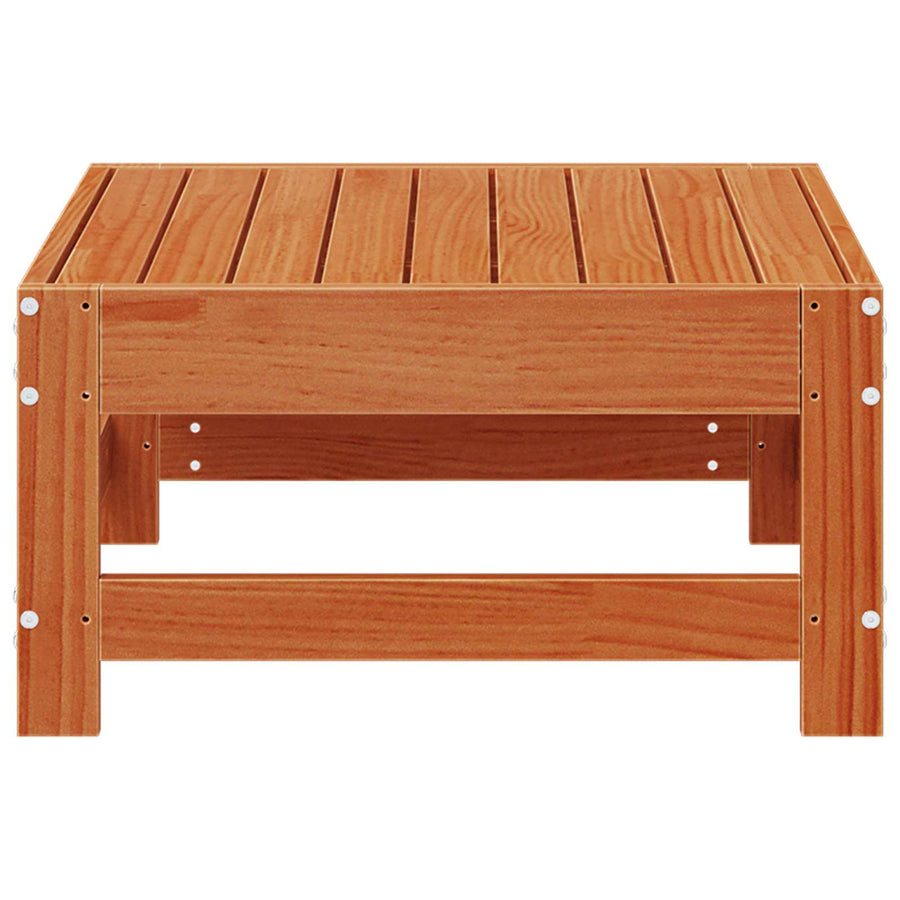 Tuinvoetsteun Massief grenenhout Wasbruin 62 x 62 x 32 cm