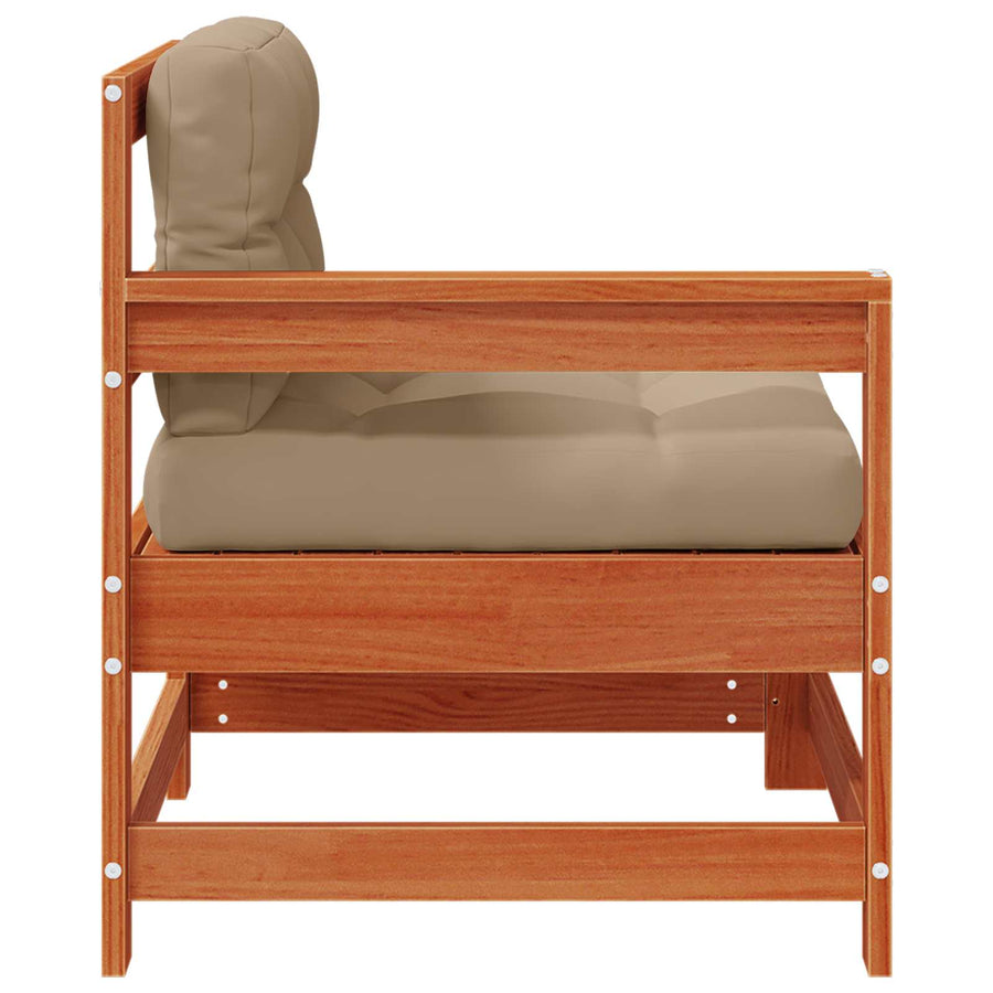 2 Stuk Tuin hoekbank Massief grenenhout Wasbruin
