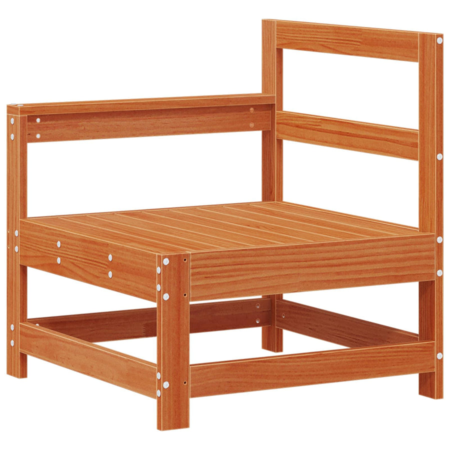 Tuin hoekbank Massief grenenhout Wasbruin 132 x 62 x 70,5 cm