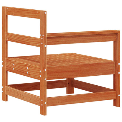 Tuin hoekbank Massief grenenhout Wasbruin 132 x 62 x 70,5 cm