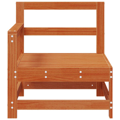 Tuin hoekbank Massief grenenhout Wasbruin 132 x 62 x 70,5 cm