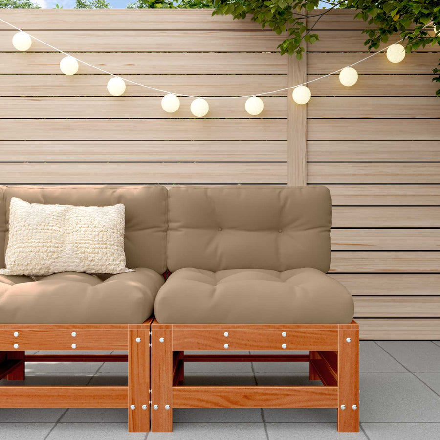 Tuin Midden Sofa Massief grenenhout Wasbruin
