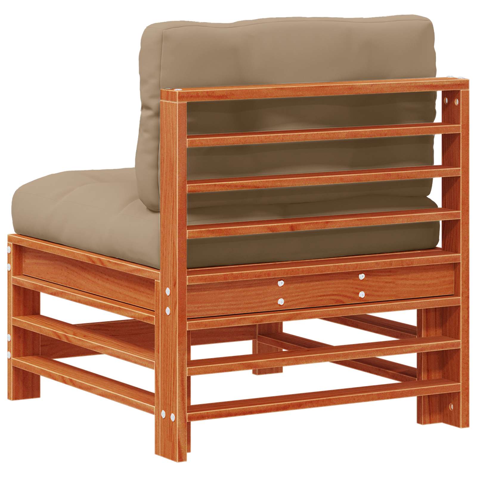 Tuin Midden Sofa Massief grenenhout Wasbruin