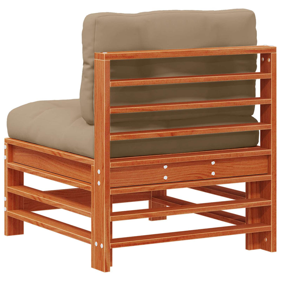 Tuin Midden Sofa Massief grenenhout Wasbruin