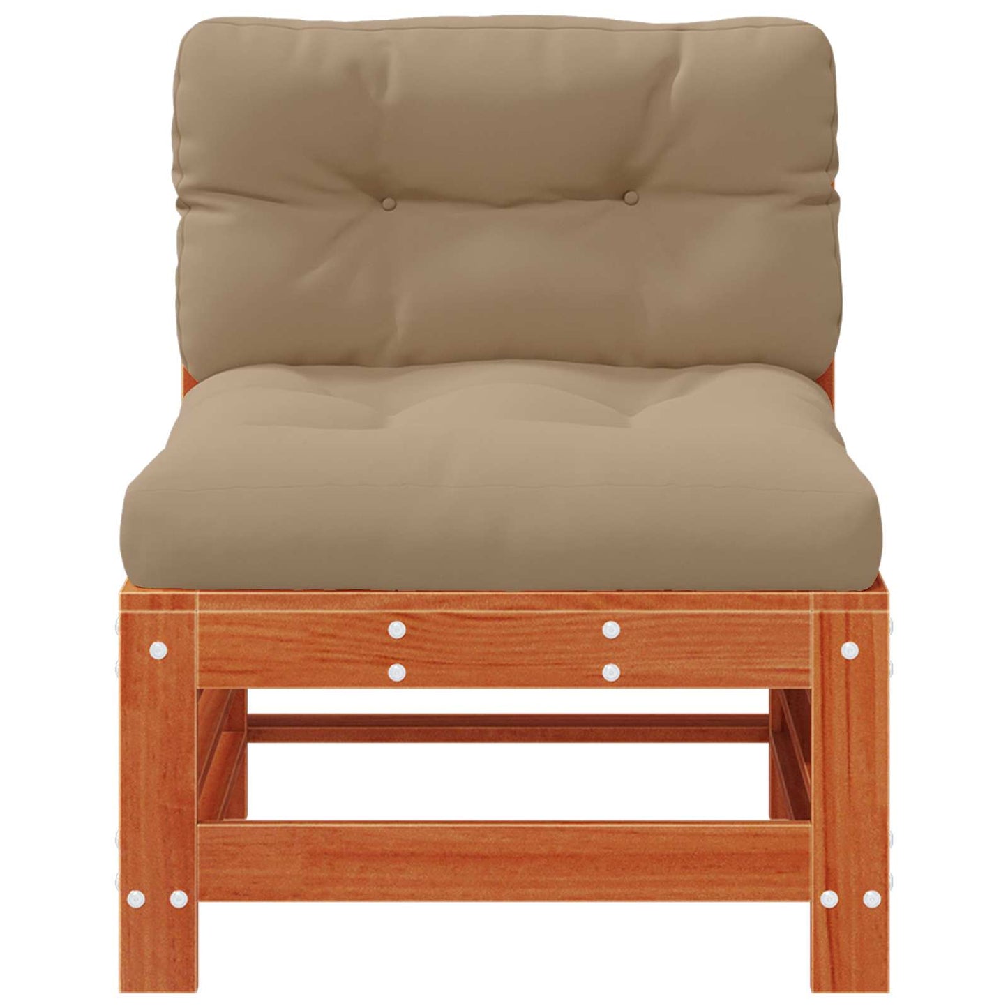 Tuin Midden Sofa Massief grenenhout Wasbruin