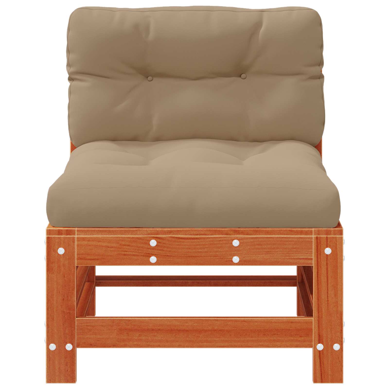 Tuin Midden Sofa Massief grenenhout Wasbruin