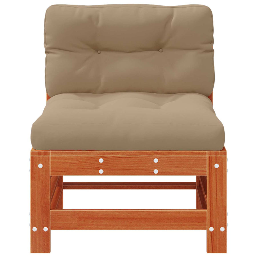 Tuin Midden Sofa Massief grenenhout Wasbruin