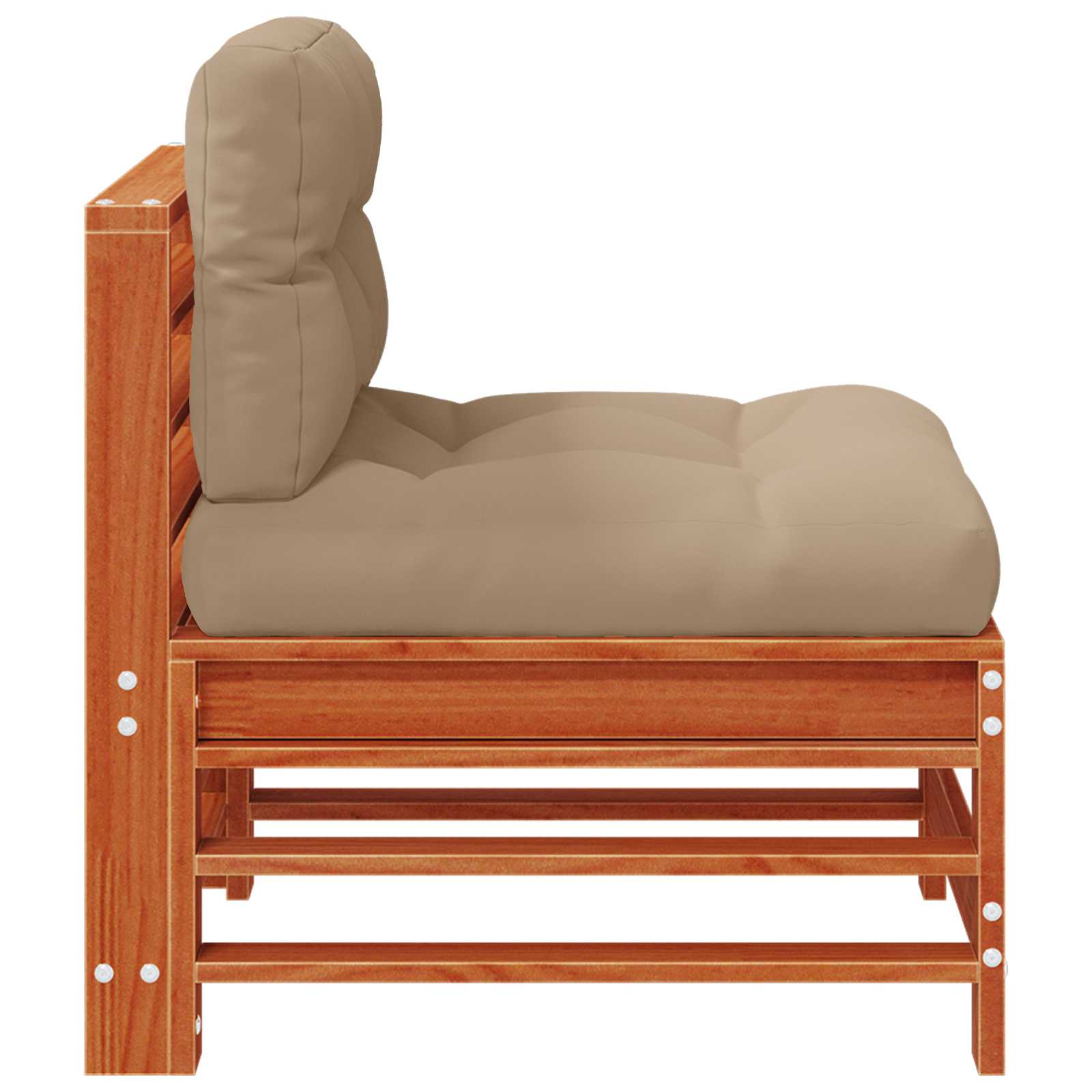 Tuin Midden Sofa Massief grenenhout Wasbruin