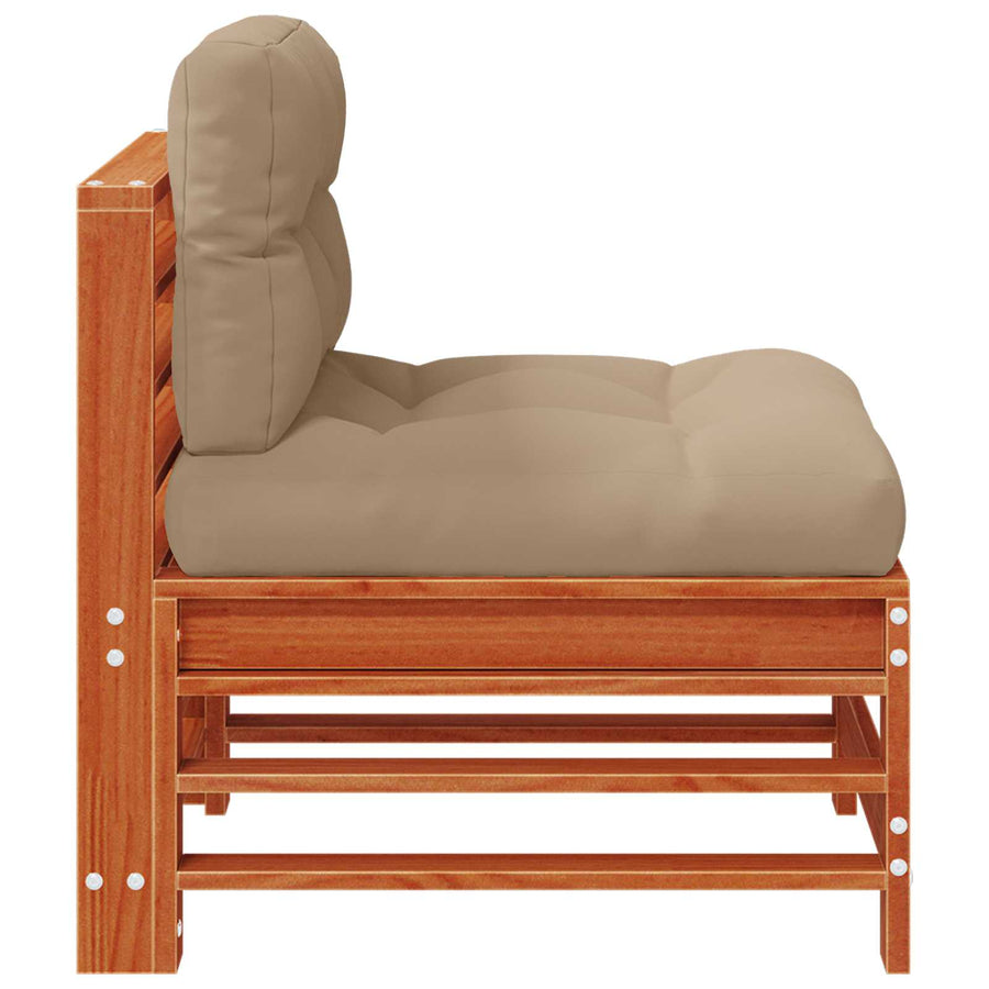 Tuin Midden Sofa Massief grenenhout Wasbruin