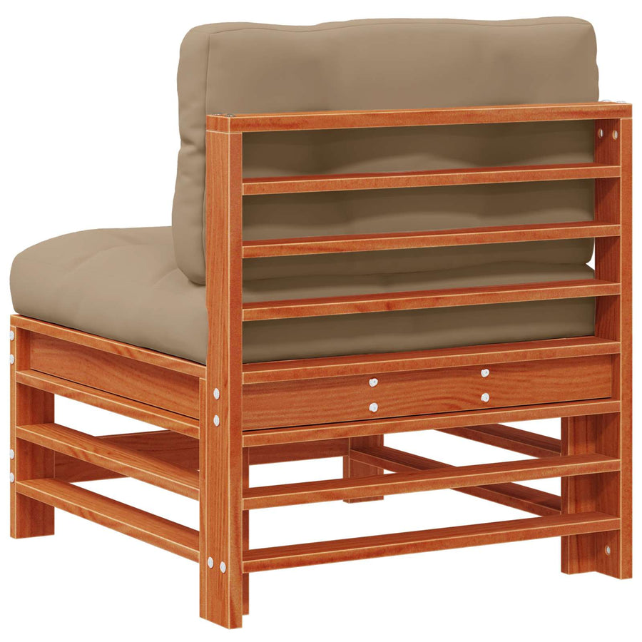 Tuin Midden Sofa Massief grenenhout Wasbruin