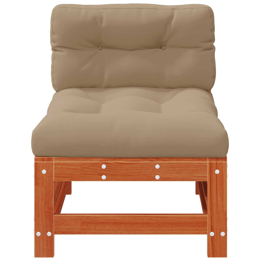 Tuin Midden Sofa Massief grenenhout Wasbruin
