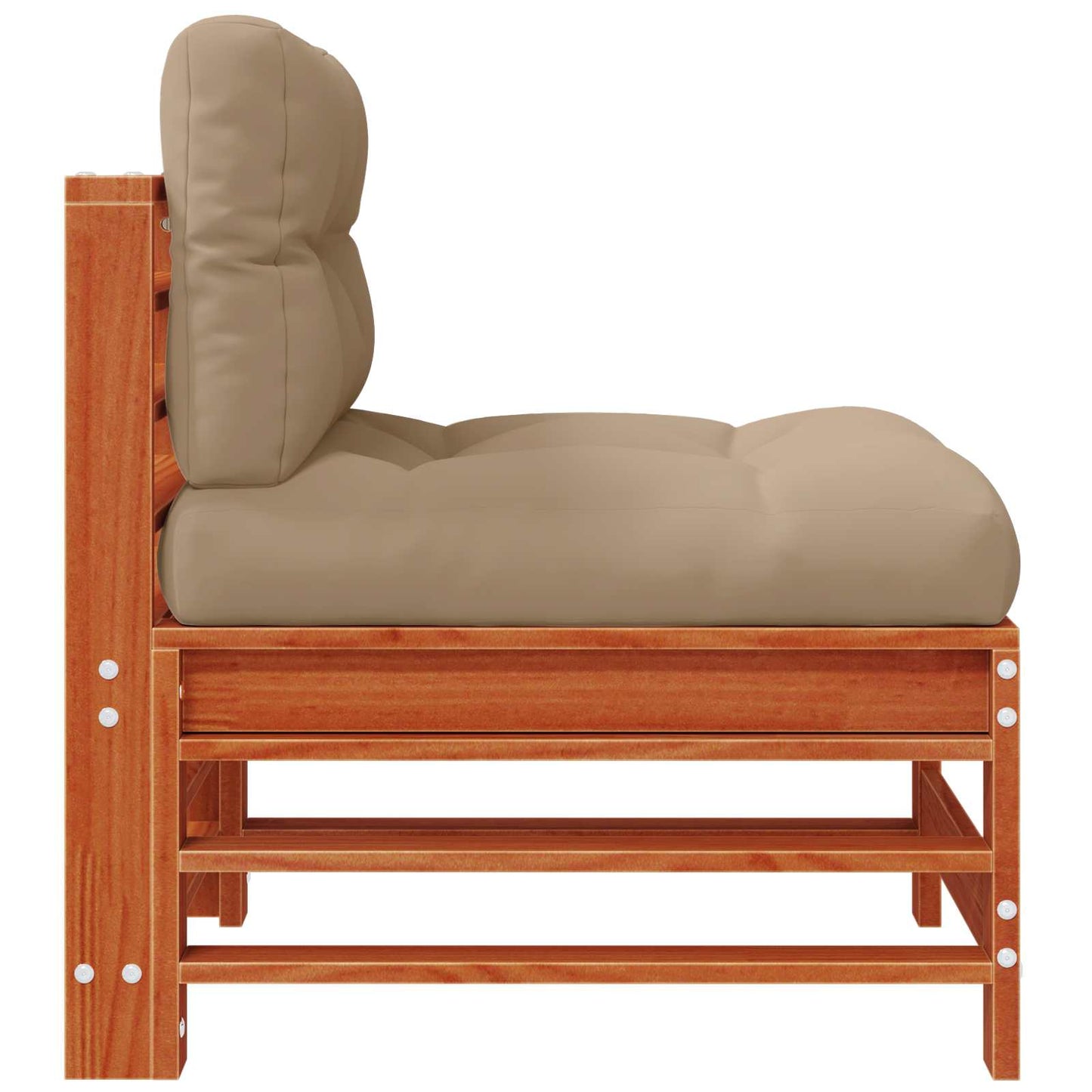 Tuin Midden Sofa Massief grenenhout Wasbruin