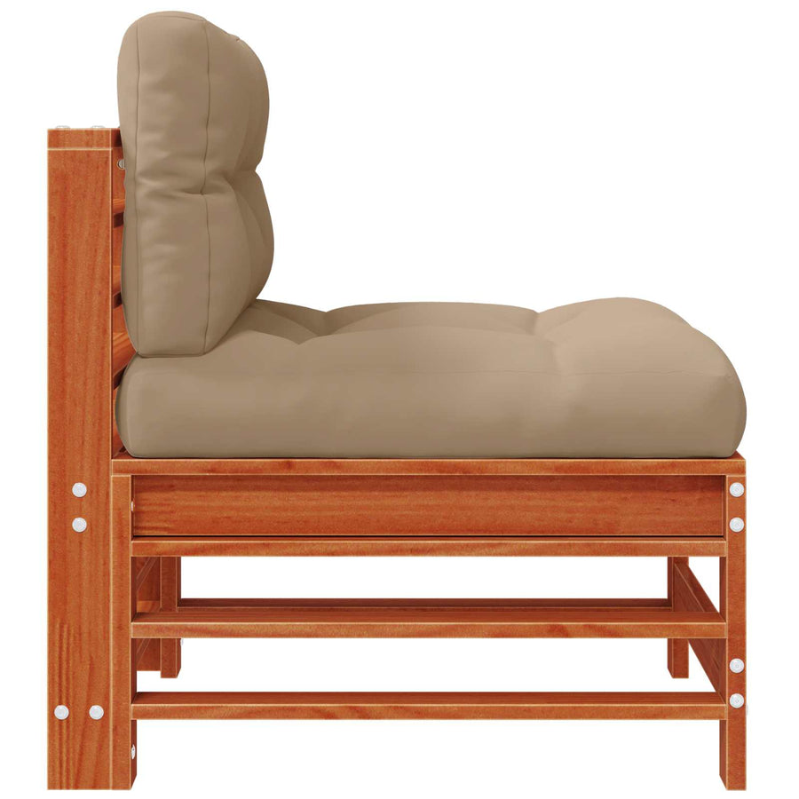 Tuin Midden Sofa Massief grenenhout Wasbruin