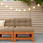 Sectie sofa massief grenenhout waskleur bruin 63,5x57,5x60 cm
