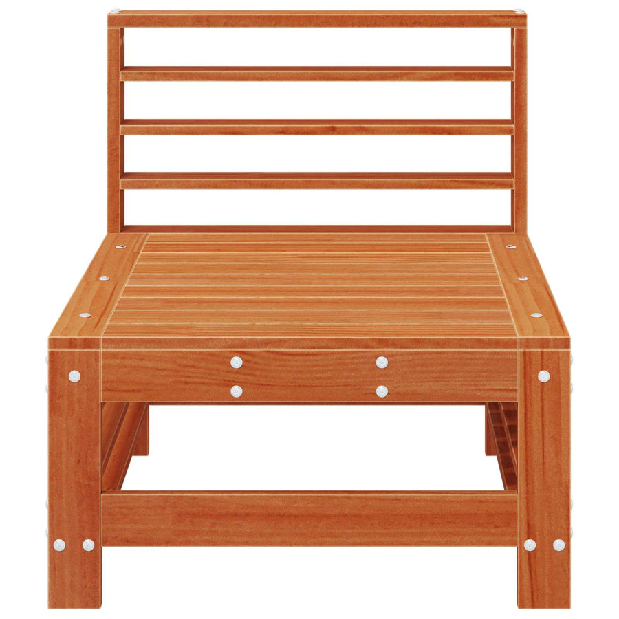 Sectie Sofa Eenheden Massief Vurenhout Waskleur Bruin Was bruin pijnboom Middenbank
