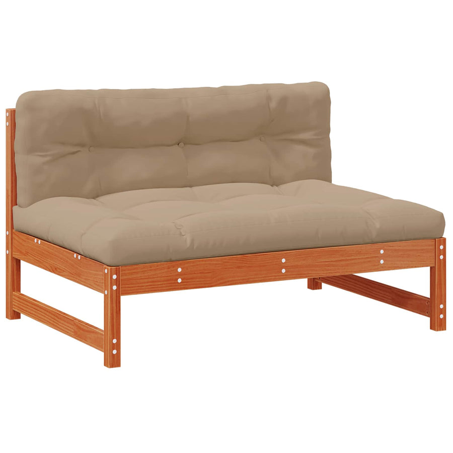 3 Stuk Sectie Sofa Eenheden Massief Vurenhout Waskleur Bruin Was bruin pijnboom