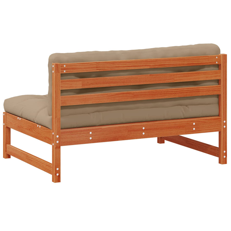 3 Stuk Sectie Sofa Eenheden Massief Vurenhout Waskleur Bruin Was bruin pijnboom