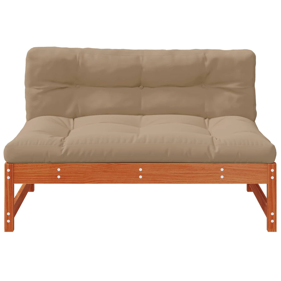 3 Stuk Sectie Sofa Eenheden Massief Vurenhout Waskleur Bruin Was bruin pijnboom