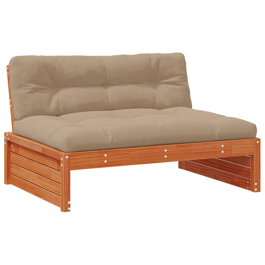 3 Stuk Sectie Sofa Eenheden Massief Vurenhout Waskleur Bruin Was bruin pijnboom