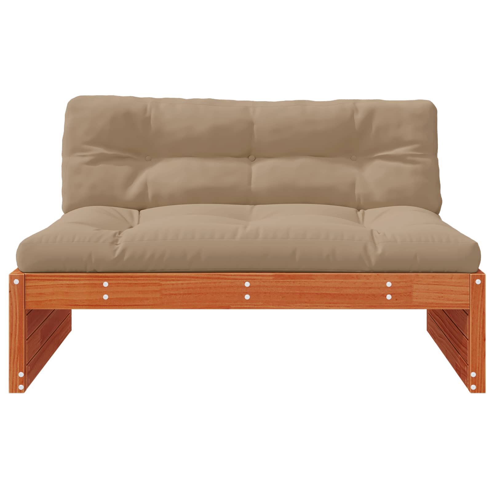 3 Stuk Sectie Sofa Eenheden Massief Vurenhout Waskleur Bruin Was bruin pijnboom