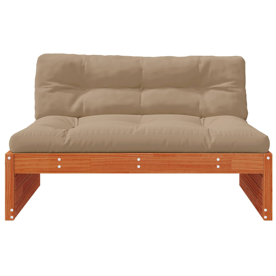 3 Stuk Sectie Sofa Eenheden Massief Vurenhout Waskleur Bruin Was bruin pijnboom