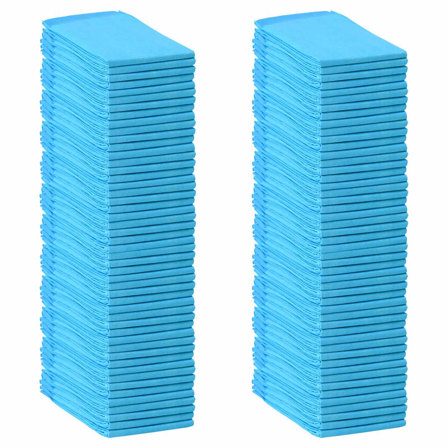 Trainingspad voor Huisdieren 100 pcs Blauw en Wit 120 x 80 cm