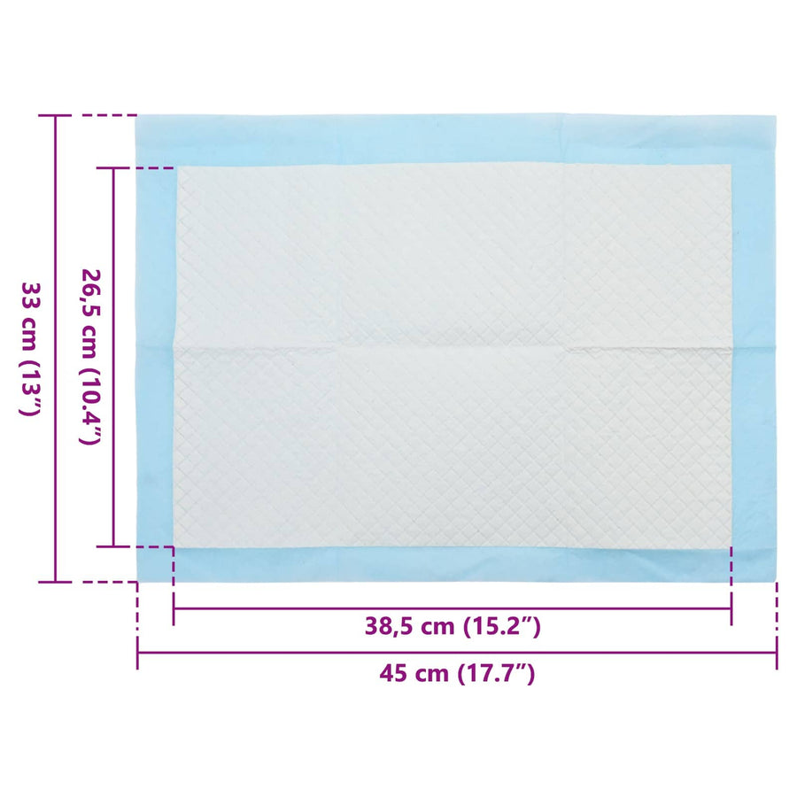 Trainingspad voor Huisdieren Effen 50 pcs 45 x 33 cm