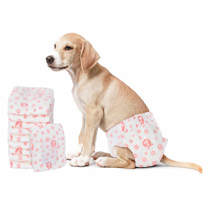 Wegwerpdoggyluier Voor Teefjes 50 Pcs Wit M Vrouwelijk-M