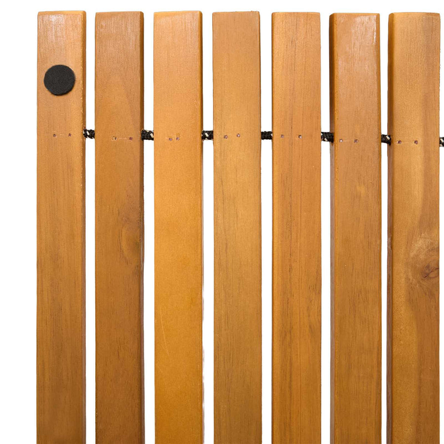 Badmat Effen Bruin 60 x 40 cm Hout