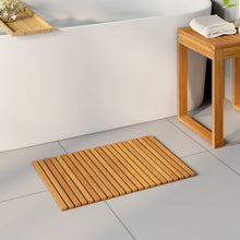 Badmat Effen Bruin 60 x 40 cm Hout