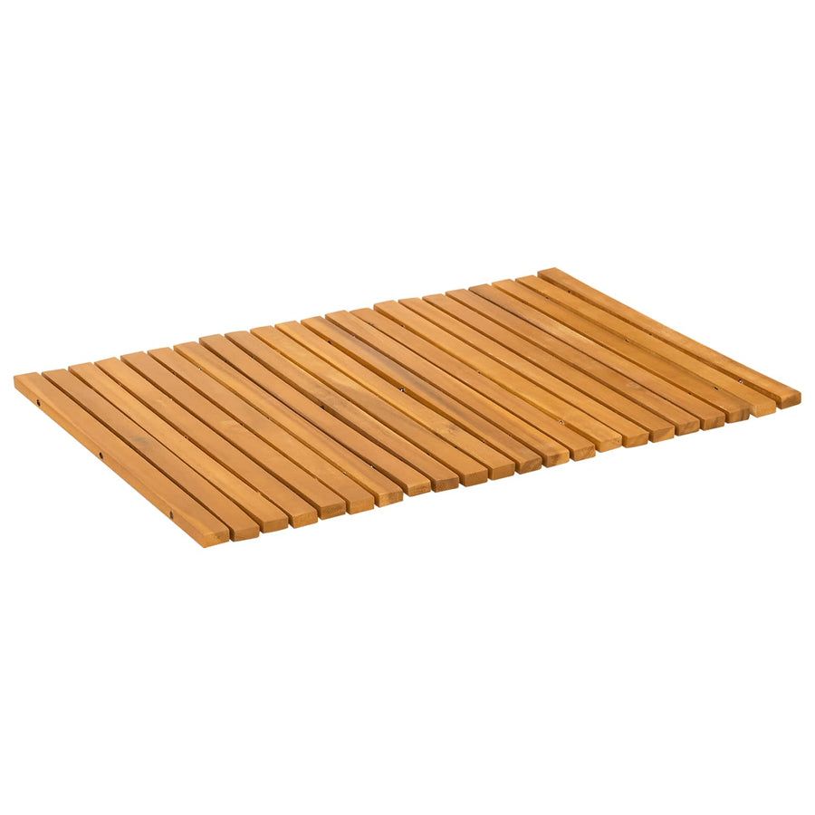 Badmat Effen Bruin 60 x 40 cm Hout