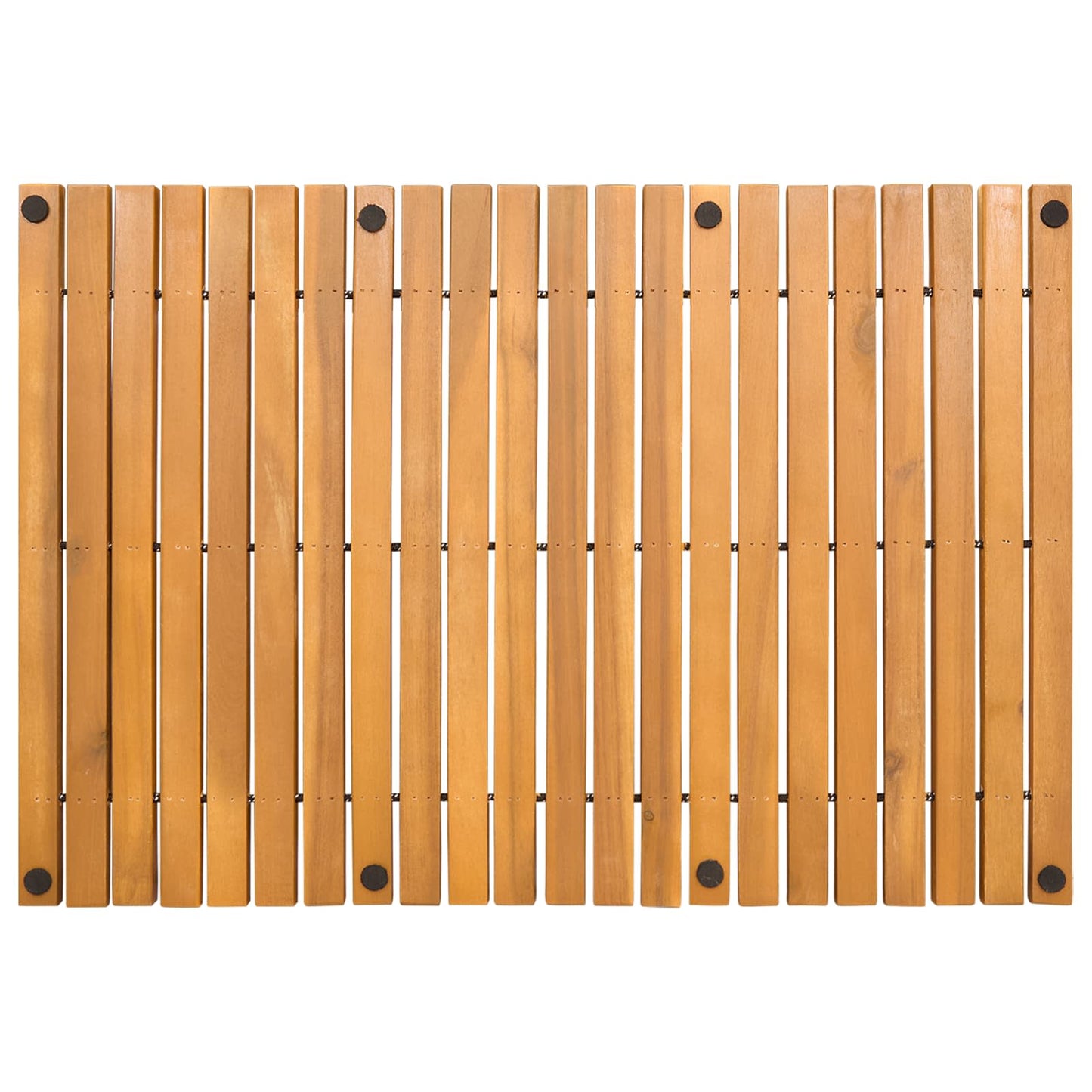Badmat Effen Bruin 60 x 40 cm Hout