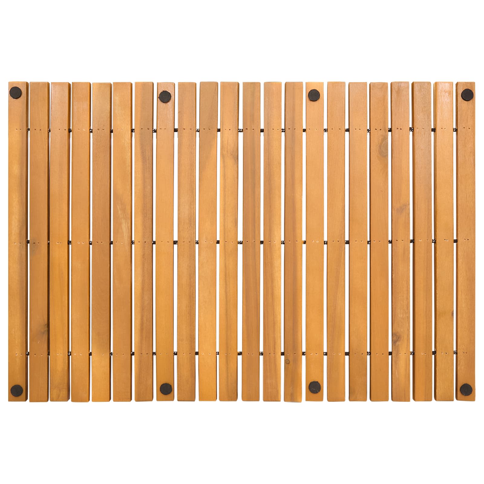 Badmat Effen Bruin 60 x 40 cm Hout