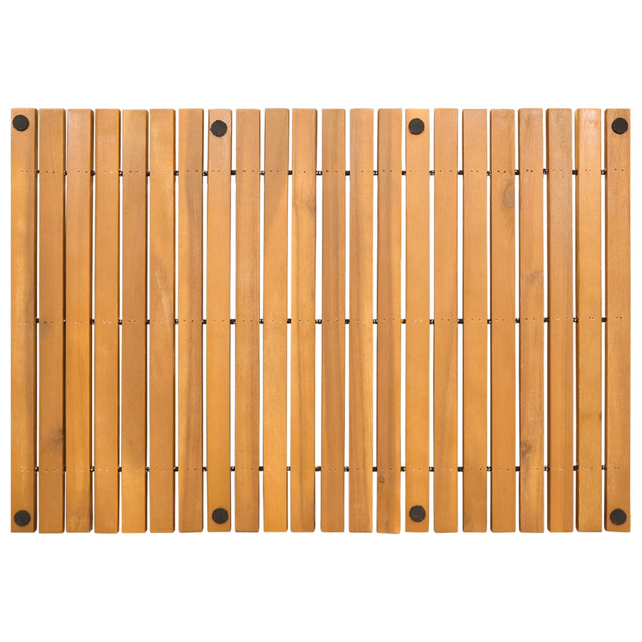Badmat Effen Bruin 60 x 40 cm Hout