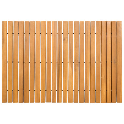Badmat Effen Bruin 60 x 40 cm Hout