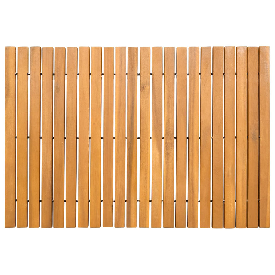 Badmat Effen Bruin 60 x 40 cm Hout