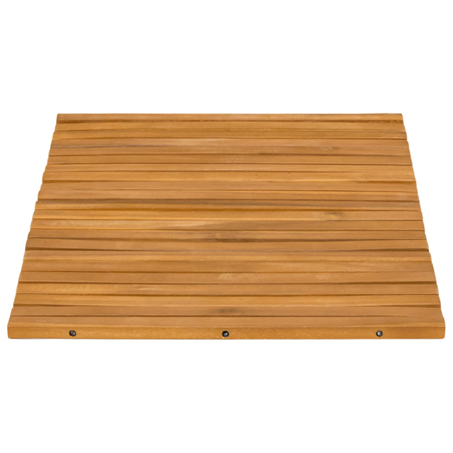 Badmat Effen Bruin 60 x 40 cm Hout