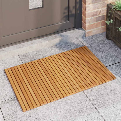 Badmat Effen Bruin 80 x 50 cm Hout