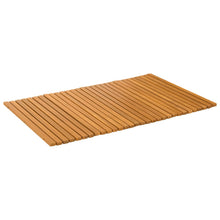 Badmat Effen Bruin 80 x 50 cm Hout