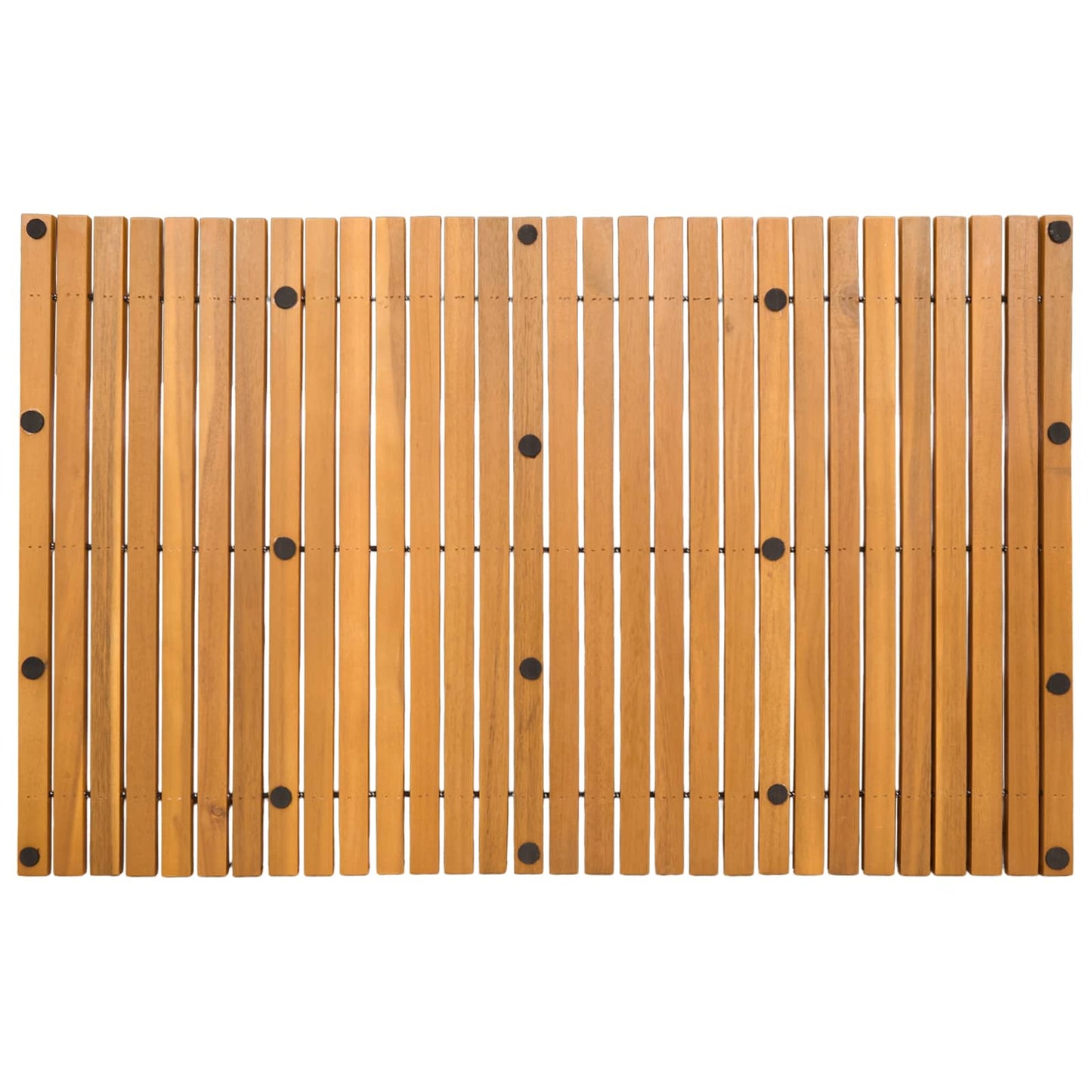 Badmat Effen Bruin 80 x 50 cm Hout