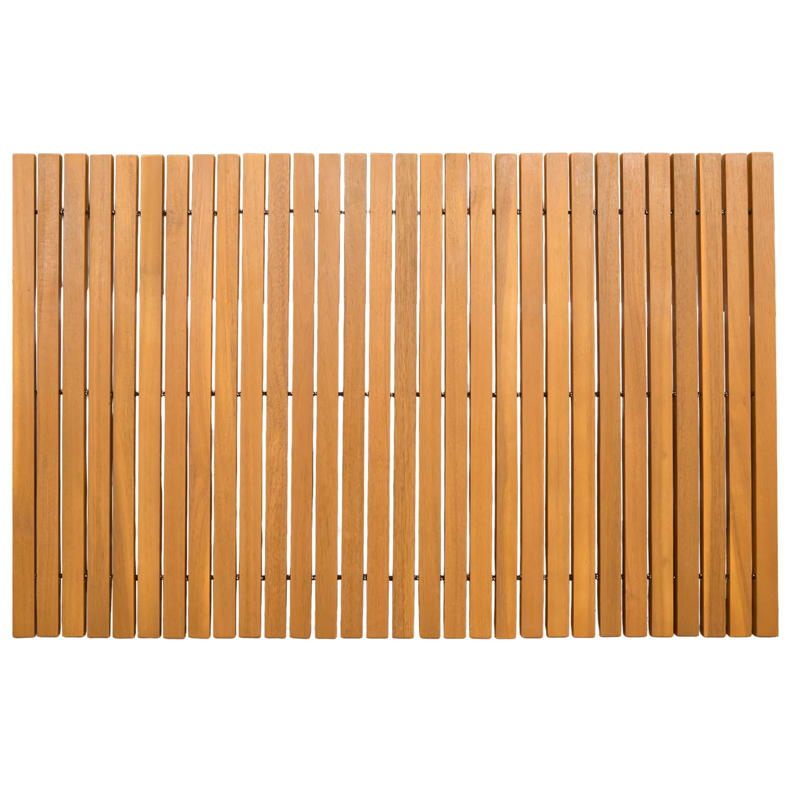 Badmat Effen Bruin 80 x 50 cm Hout