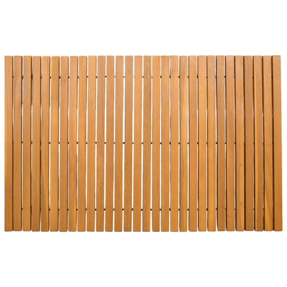 Badmat Effen Bruin 80 x 50 cm Hout