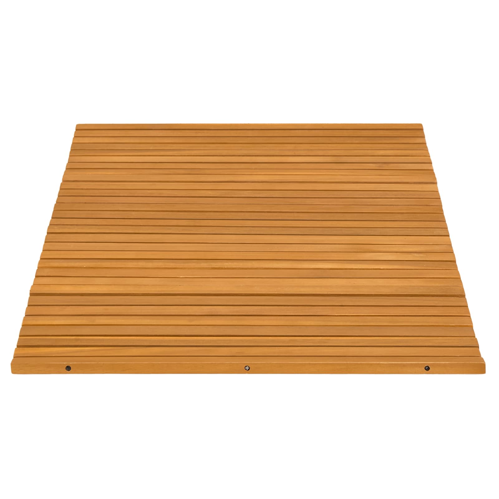 Badmat Effen Bruin 80 x 50 cm Hout