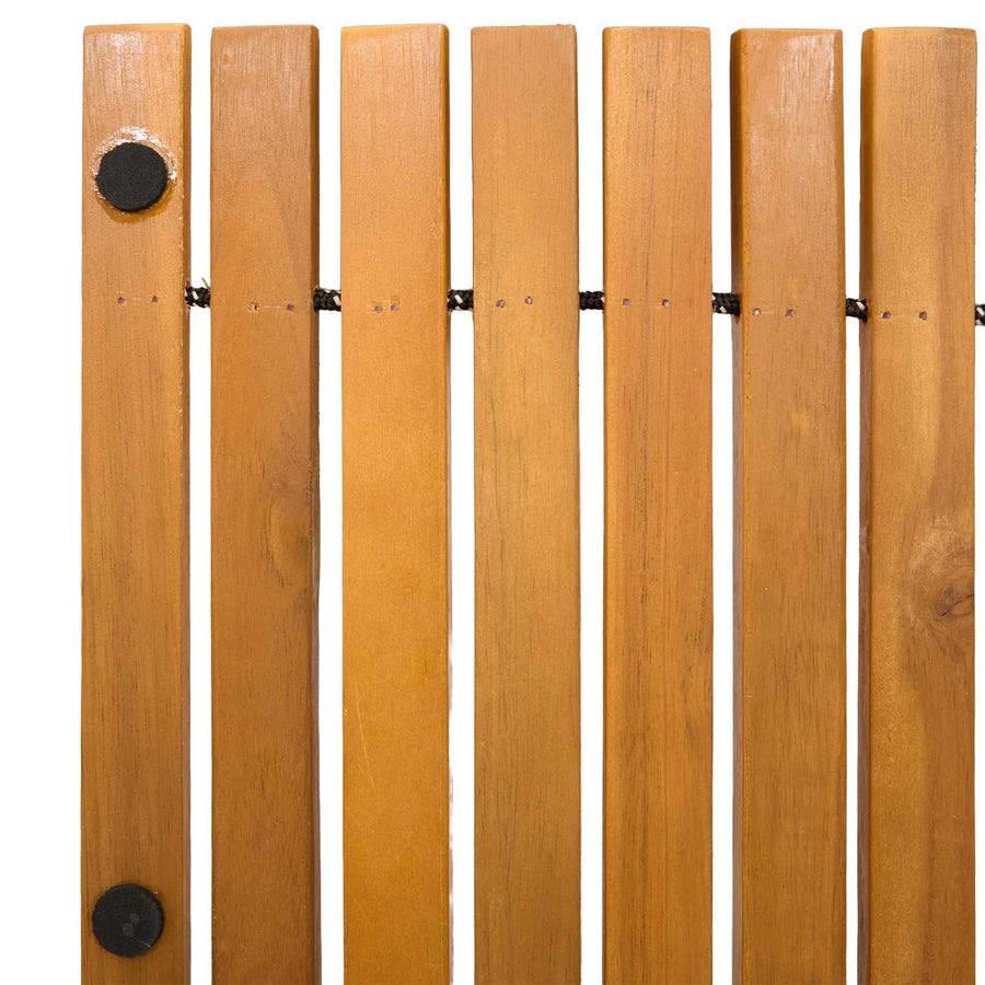 Badmat Effen Bruin 100 x 60 cm Hout