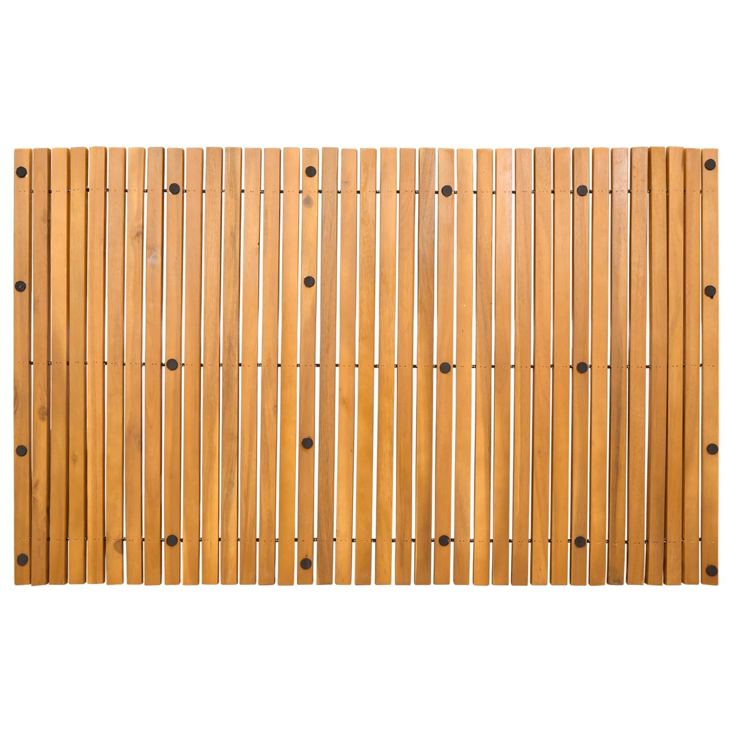 Badmat Effen Bruin 100 x 60 cm Hout