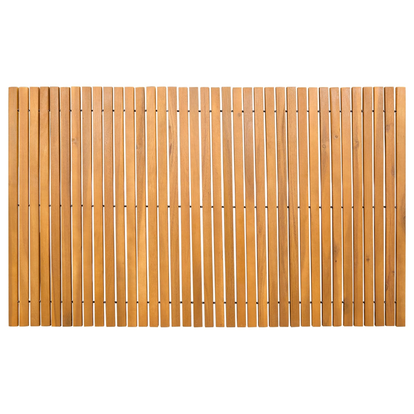 Badmat Effen Bruin 100 x 60 cm Hout