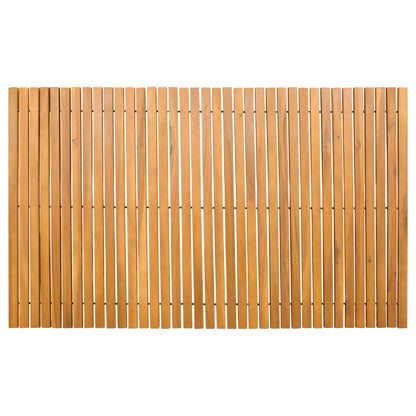 Badmat Effen Bruin 100 x 60 cm Hout