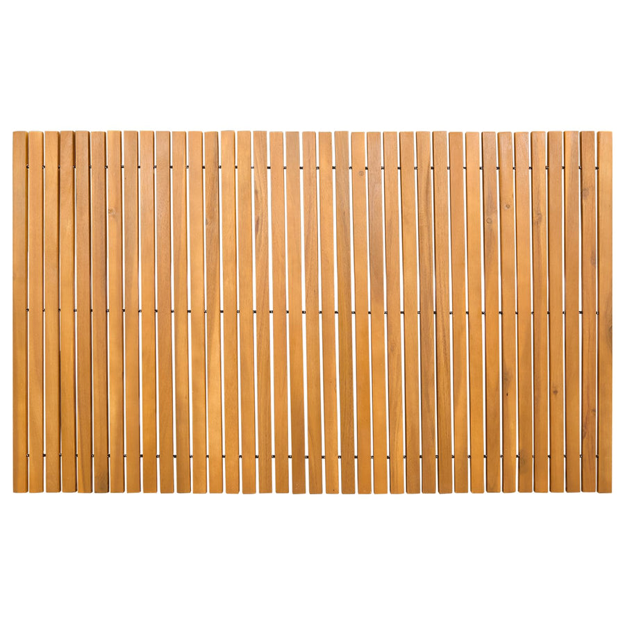 Badmat Effen Bruin 100 x 60 cm Hout