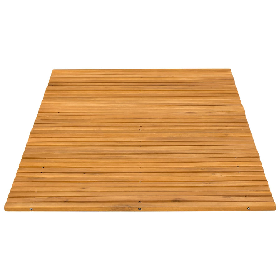 Badmat Effen Bruin 100 x 60 cm Hout