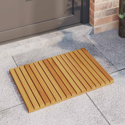 Badmat Effen Bruin 60 x 40 cm Hout